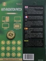 Patch de radioprotection pour téléphone portable radioprotection radioprotection électromagnétique plaqué or 24 carats patch cristal constellation