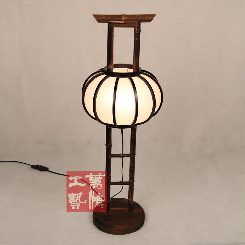 (Personality wood art Wanhong lamp) Chinese retro lamp Creative lamp solid wood floor lamp WDLW-7