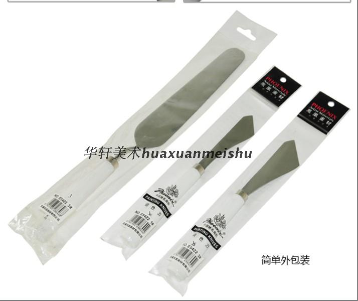 Phoenix oil painting knife blade Phoenix color knife Stainless steel scraper white wooden handle E5422 single price