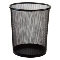 Duli metal mesh waste paper basket 9188 trash can household kitchen office round wire wire trash can