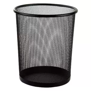 Duli metal mesh waste paper basket 9188 trash can household kitchen office round wire wire trash can