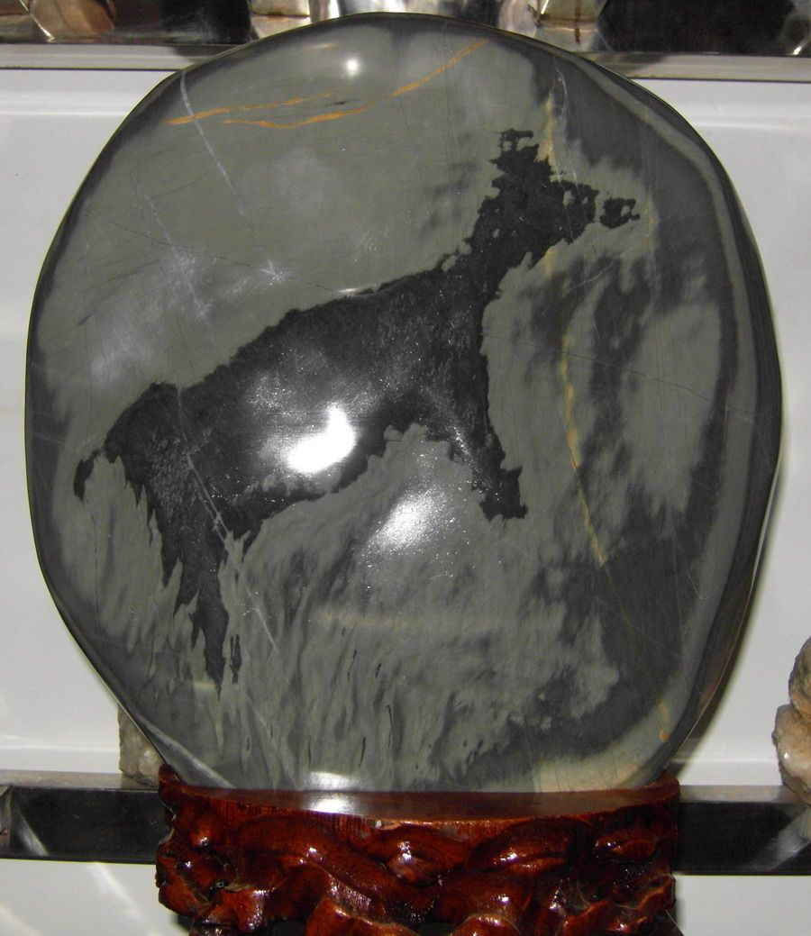 Chiishi Yunnan Red River Colored Pottery Stone pattern stone picture stone