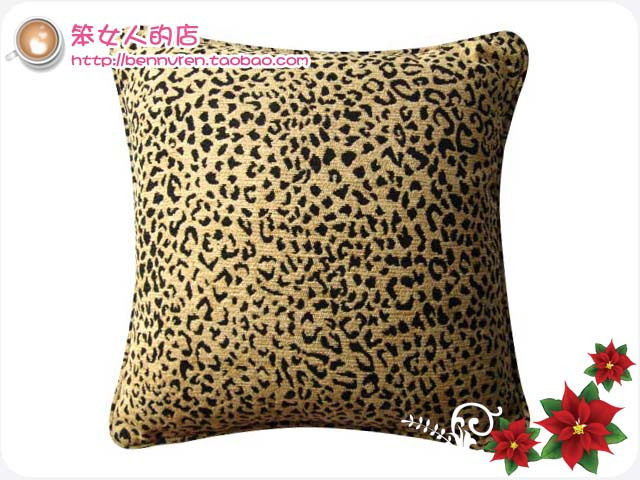 Foreign trade original high-quality African hunting BAO WEN luxury thickened chenille cushion cover pillow cover does not include core
