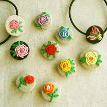 Embroidery material bag rose Hairband Mori small hairpin do it yourself Holiday Gift 10 optional