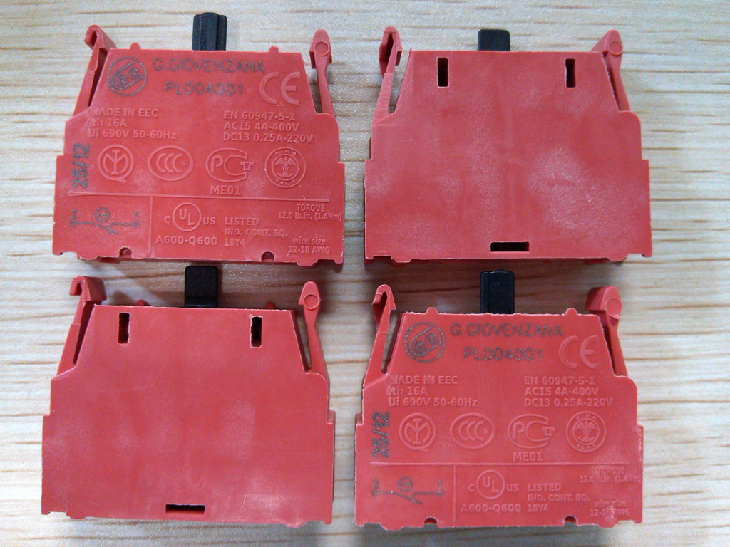 Italian GG switch GIOVENZANA normally closed PL004001 normally open PL004002 switch contacts