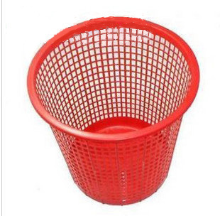 Daily household grid trash can trash can plastic mesh trash can paper basket