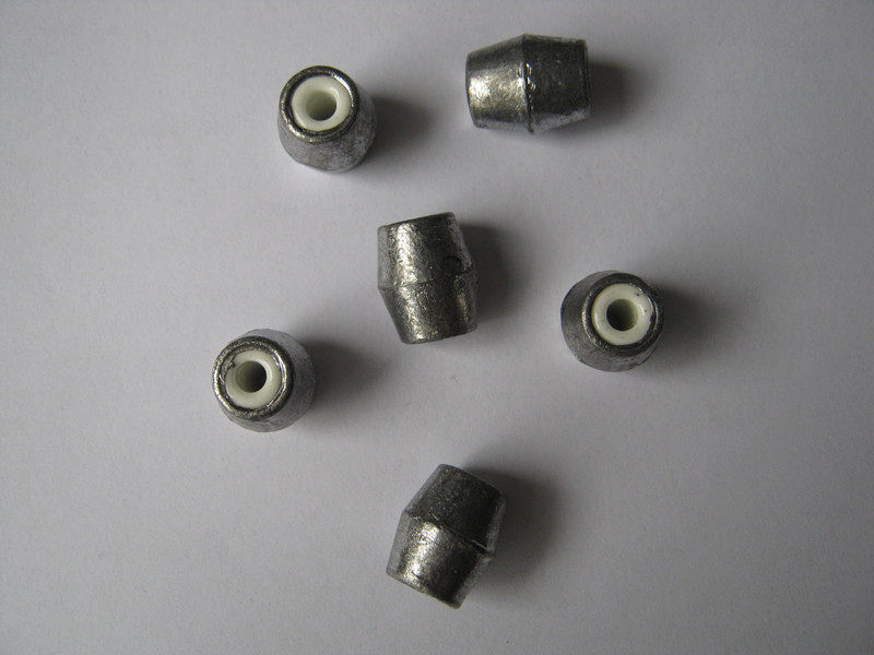 Fishing gear accessories 18 gr silver carp Bighead Fishing Group Lead Pendant ceramic hearts Lead Pendant Midway Rod Counterweights Lead Pendant