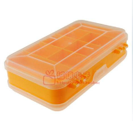 Penggong 1213 component box storage box 13 double-sided plastic box parts box 160*92*44MM