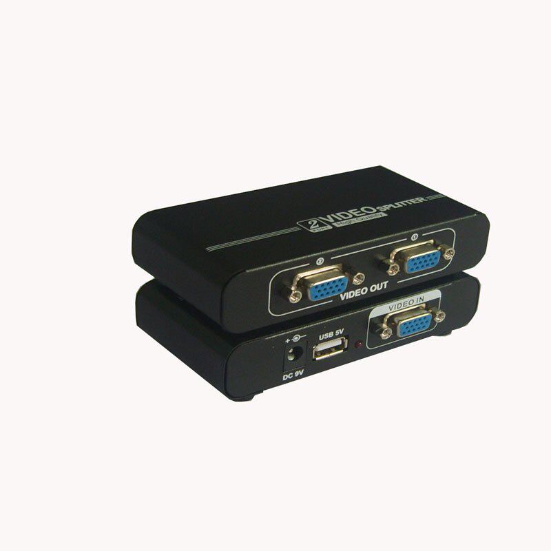 VGA one-to-two computer splitter one-in-two-out frequency divider 1-point-2 high-definition projection 2-port splitter