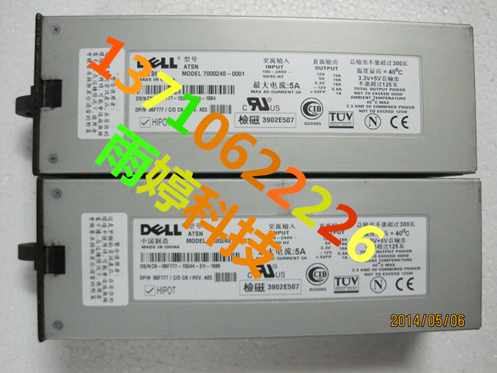 Original dress DELL PE2500 PE4600 power supply 7000240-0003 R0910 6F777 41YFD