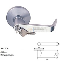 Escape lock stainless steel outer hand Taiwan strong stick card 006s fire lock outer handle push rod lock outer handle