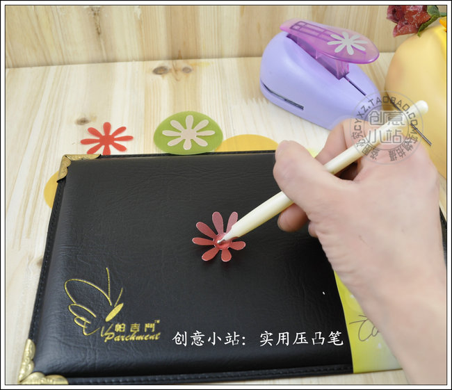 Special price Paghimen Parchment manual DIY paper lace making tool pressed convex pen special needle stereo flower