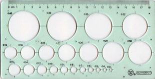 Promotion hot butterfly brand drawing round template 5103 drawing design tools