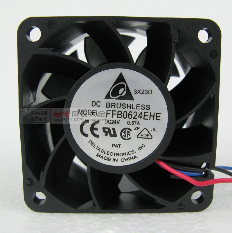 Original packaging Tedda 6038 24V 0 24V 57A 57A frequency converter cooling fan FFB0624EHE