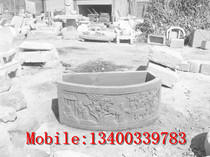 Stone Carving Fish Tank Green Stone Fish Tank Green Stone made of old fish tank stone tank Fish Tank Stone Sculpture Pendulum 052