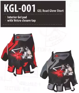 Kinesis new half-finger gloves KGL-001 company logo icon _ domineering listed