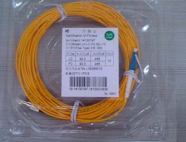 SC-SC BRAND NEW FIBER JUMPER SINGLE MODE 5 m 3 0 FIBER WIRE WITH PACKAGING TELECOM GRADE SPECIAL PRICE