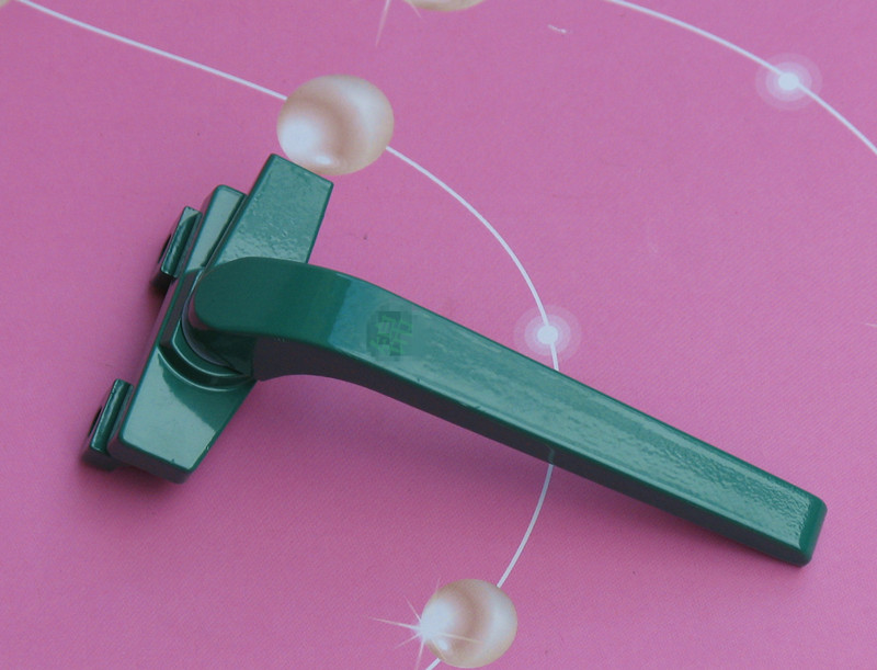 Aluminum Alloy Casement Window Overhanging Window Seven-Word Lock Casement Window Buttoned Aluminum Alloy Plate Hand Lock Window Accessories Window Lock