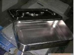 医院用不锈钢消毒盘器械盘有孔带盖方盘 高温消毒器皿 器械盒托盘