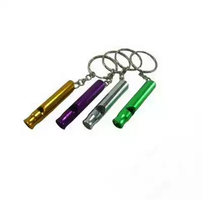 Outdoor travel mountaineering aluminum alloy survival whistle outdoor life-saving whistle referee training whistle