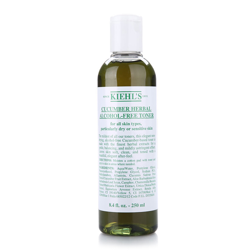 Kiehl s科颜氏小黄瓜水 契尔氏黄瓜水250ml 爽肤水无酒精