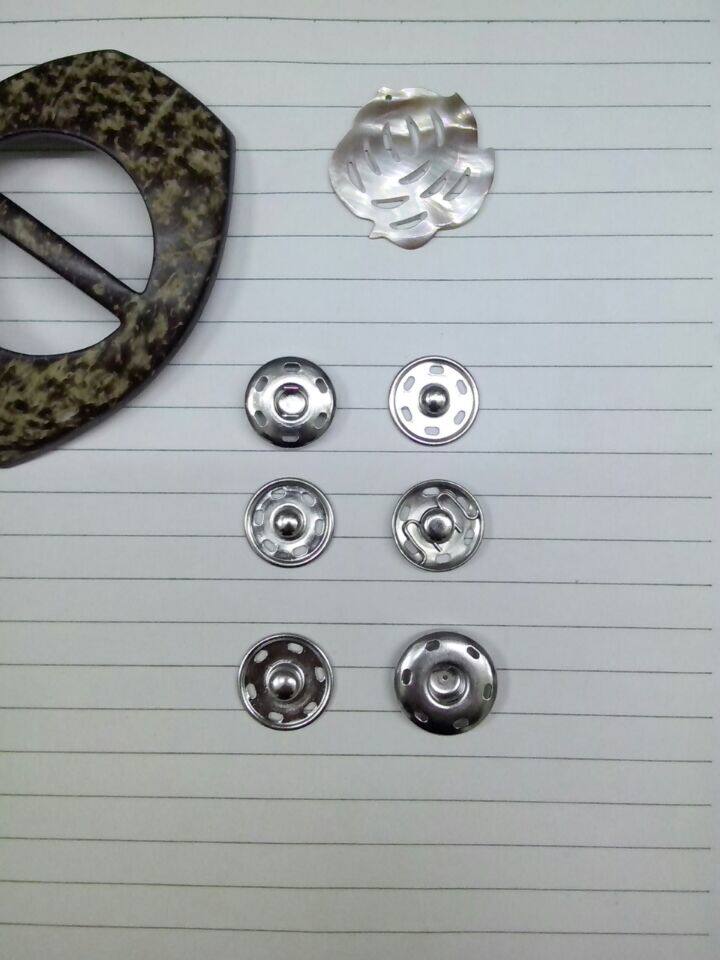Manufacturer Hot Selling Dark-Handcuffed Button Metal Buttons Snap of Snap Button Wind Clothes DENIM BUTTON NAIL 17MM SILVER COLOR STITCHED BUTTON