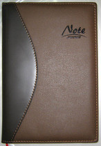 Hualikang A5 soft leather copy two-color high-grade leather notepad soft-face copy thick stationery notebook wholesale