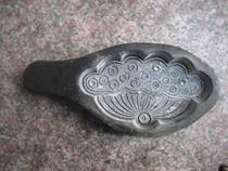 Lost Transmission Folklore Craftsmanship Oriental Culture Black Pottery Tire Food Mold Face Food Clips Flat Bottom Ruyi Lotus Impression