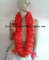 Hawaiian Garland Neck Ring Neck Ring Show Party Christmas Bar Window Nightclub 10cm Red
