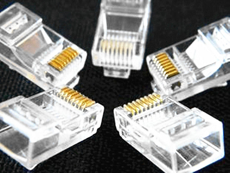 Eight-core crystal head Network crystal head Computer network cable Crystal head Network accessories Computer accessories