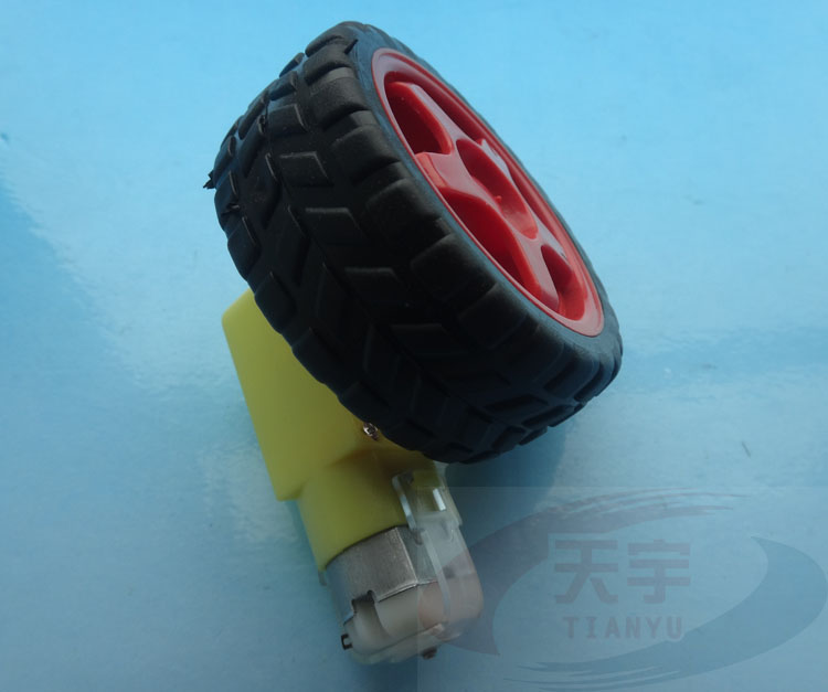Smart car chassis Robot tyre DC reduction motor Set wheel wheel motor 70g