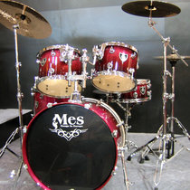 Max MES jazz drum kit drum BF5255T wine red gradient Birch paint send gift bag