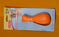 Export outside single RENA PET bite-proof teeth rubber Chicken Leg Grindstone Toy Pet Supplies