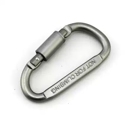 MUXINCAMP outdoor multi-purpose tool small equipment high quality D type with lock aluminum alloy fast hanging mountaineering buckle