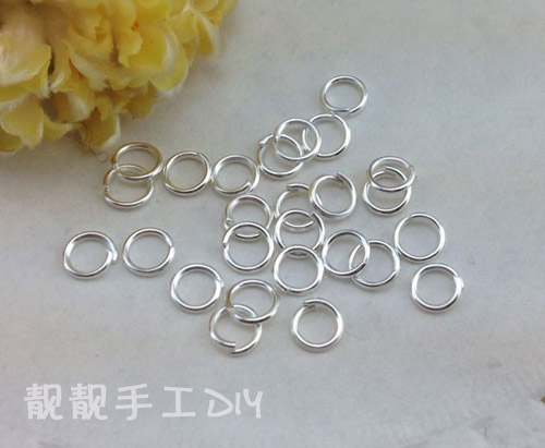 Liangliang DIY handmade material wool felt jewelry accessories iron ring open ring nickel plating 1 yuan