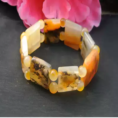 Yunnan Huanglong jade hand antimony shui cao hua boutique jewelry Passepartout bracelets hand antimony hands antimony men section