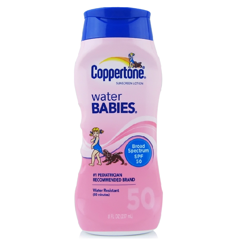 包邮 美国 Coppertone水宝宝 水嫩防晒乳 防晒霜SPF50 防水237ml