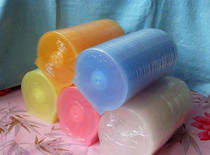 Semi-circular box Semi-transparent small round box CD box VCD DVD plastic disc box 50P a pack of 20 grams