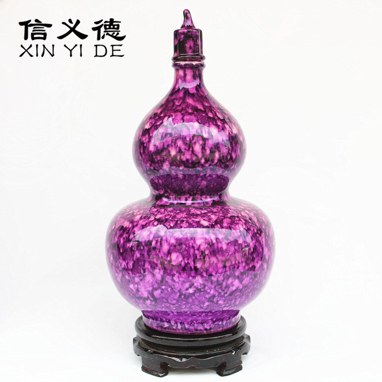 Jingdezhen ceramic bottle 10 jins to new process water sealing glaze gourd liquor altar ten catties empty wine