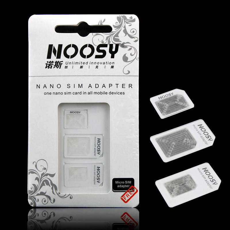 Noosy Cato iPhone 5 4S Nano Micro Sim 5S Restore Card Set 3-in-1 Adapter
