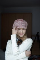 SHIRAI shaijing female knitted hat F6132 wool hat hat female autumn winter lady hat