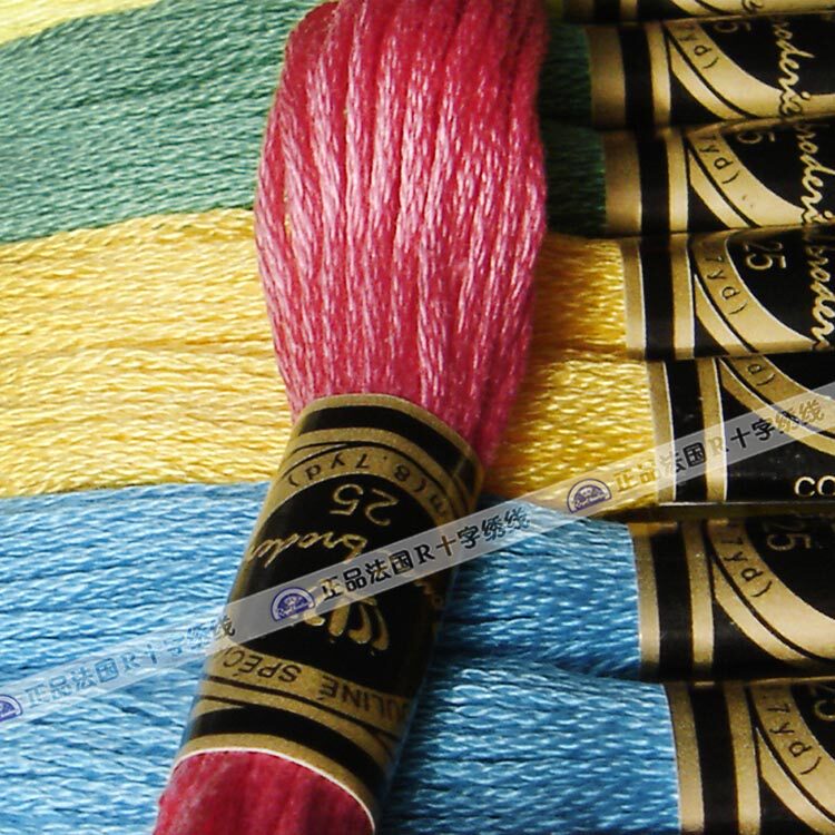 Cotton cross-stitch embroidery thread 447 colors full single cross-stitch thread cross-stitch with single control thread
