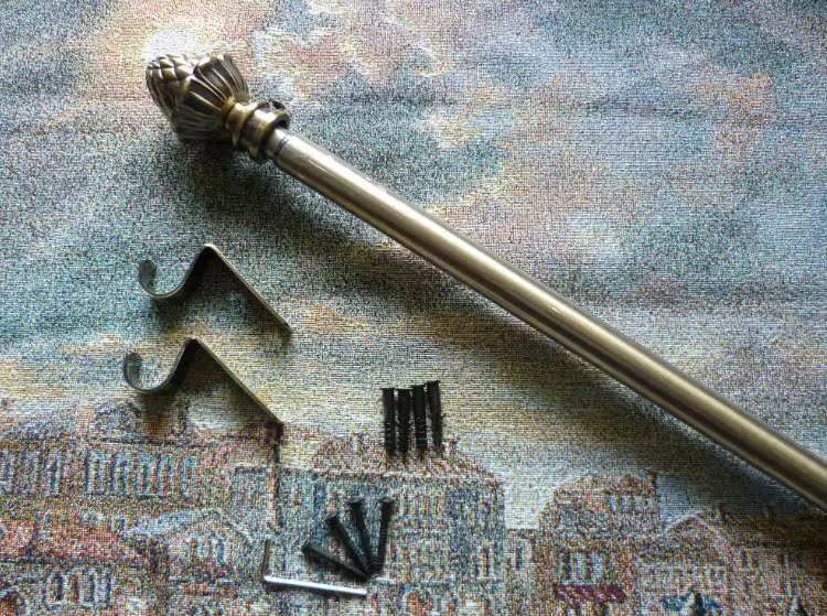 Roman Rod, Tapestry Rod, Shower Curtain Rod, Curtain Rod, Extendable with Bracket and Screws, Export to Foreign Trade, Amazon, Aliexpress