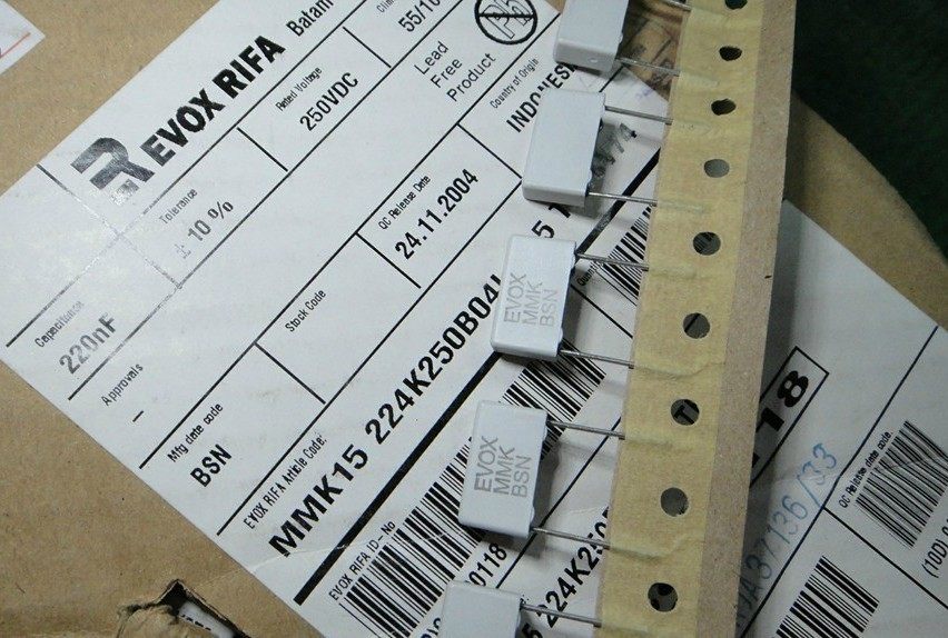 Swedish EVOX RIFA Hair MMK 15 Series 10V 10V 2000V Film Capacitive (full series)