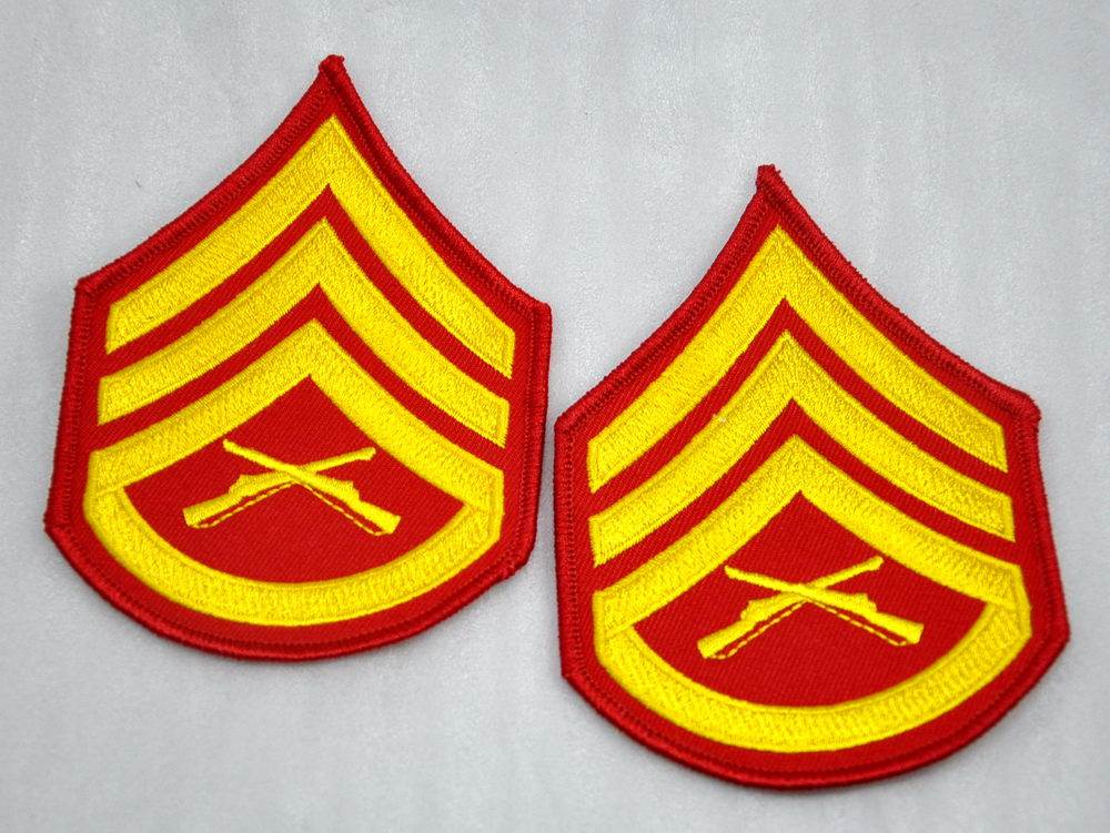 United States Marine Corps USMC dress rank insignia Armband Sergeant E6 SSgt