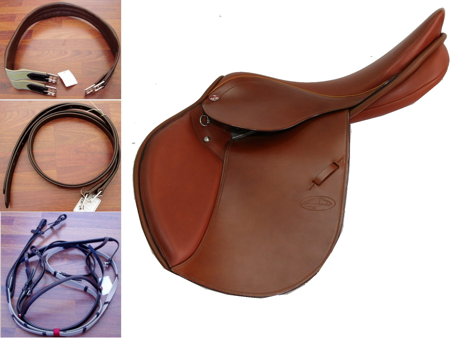 Horse With Equestrian Items Snowbee Saddle Obstacle Saddle -SN006