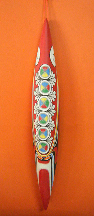 Dinglu Dasuozi face folk crafts Hand-painted face Long 60 cm home hotel pendant