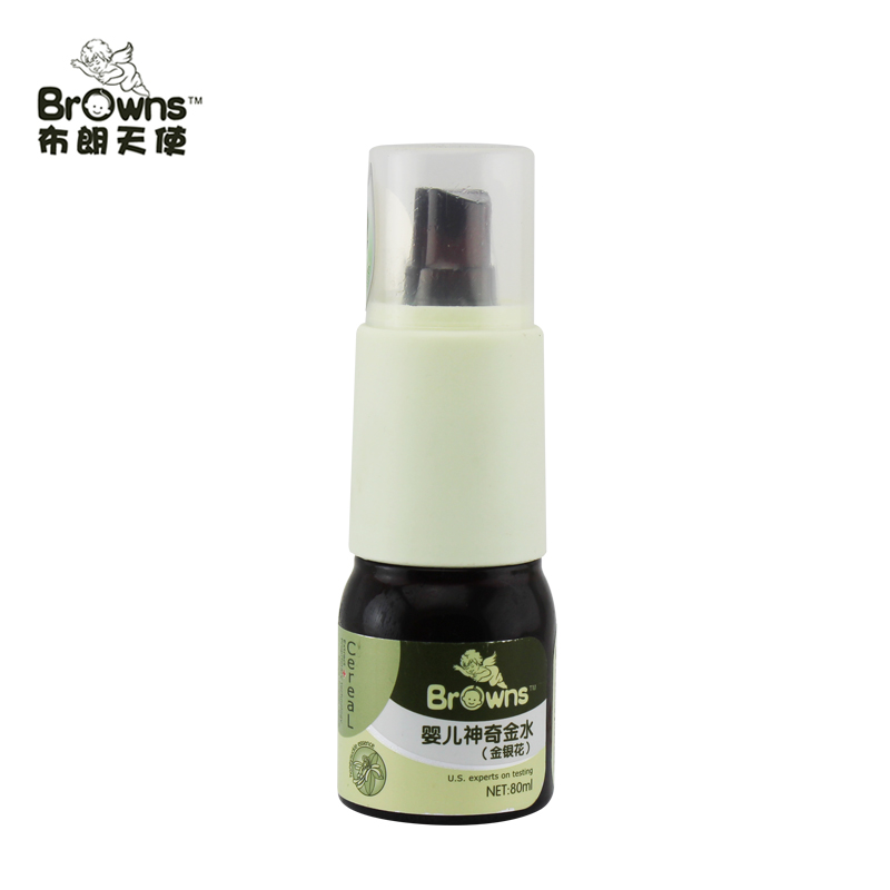 布朗天使婴儿神奇金水金银花80ml预防痱子有效消肿止痒宝宝儿童