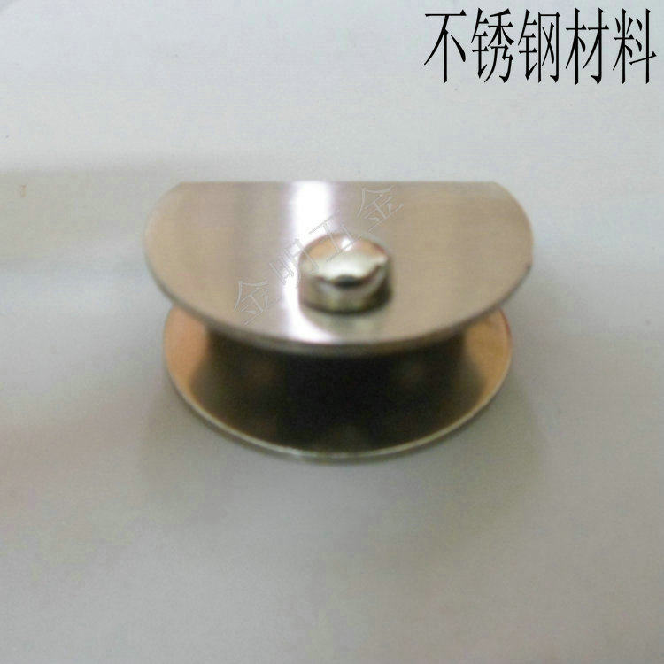 Special price stainless steel glass holder glass care glass laminated plate clip large semicircle glass clip 10-12mm