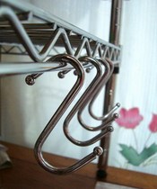  Shelf supporting S hook Stainless steel S hook Multifunctional metal hook Supermarket hook